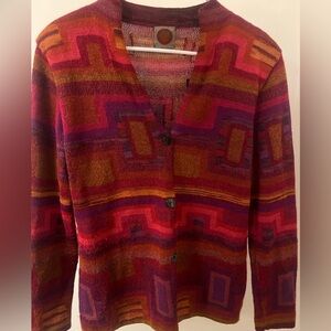 Multicolor Millma Bolivia Button-up Cardigan (100% Alpaca)